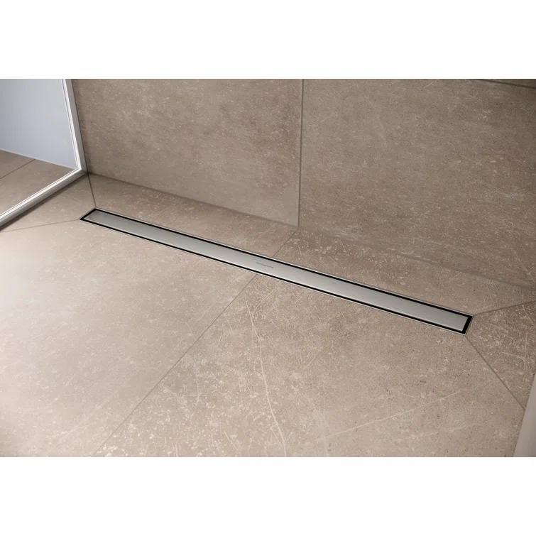 Hansgrohe RainDrain Match Trim Zero/ Tile 47 1/4" with Height Adjustable Frame