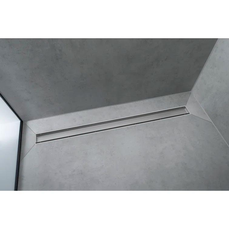 Hansgrohe RainDrain Match Trim Zero/ Tile 47 1/4" with Height Adjustable Frame