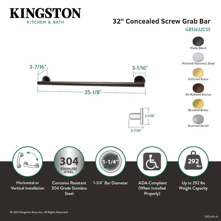 Kingston Brass Berwyn Grab Bar