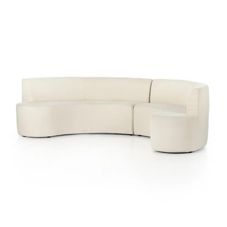 Kaylani Dining Bench - Ivory Performance Fabric