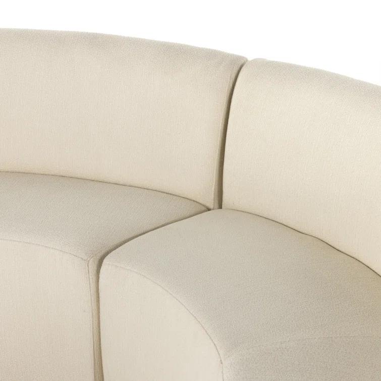 Kaylani Dining Bench - Ivory Performance Fabric
