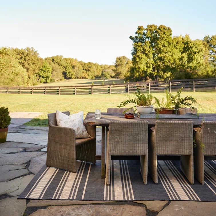 Romy Striped Indoor/Outdoor Area Rug