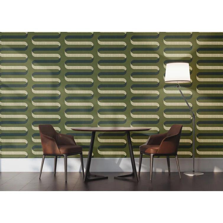 Folding Ribbon Peel & Stick Wallpaper Roll