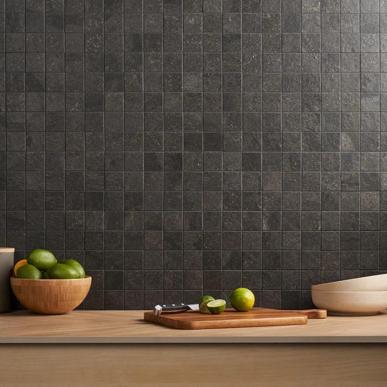 Dominion 11.81" x 11.81" Matte Porcelain Floor & Wall Mosaic Tile (0.97 Sq. Ft./Each)