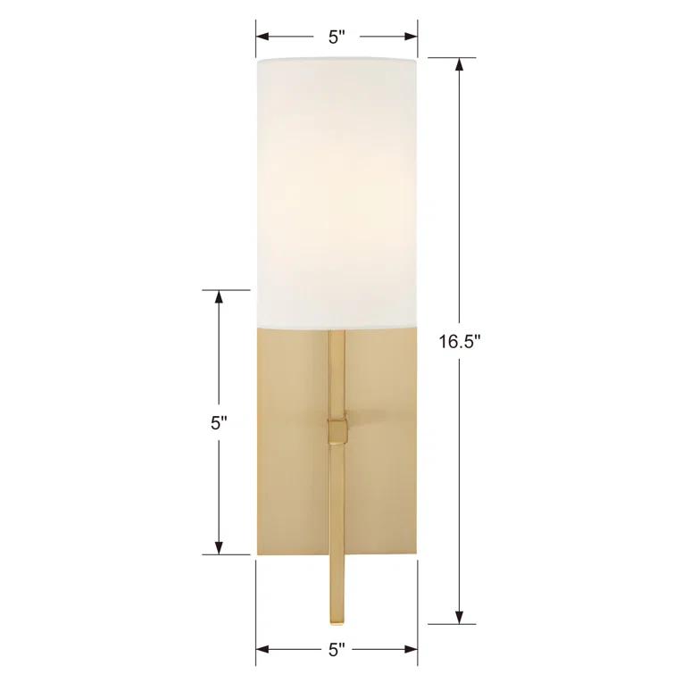 Lyla Single Light Steel Dimmable Wallchiere