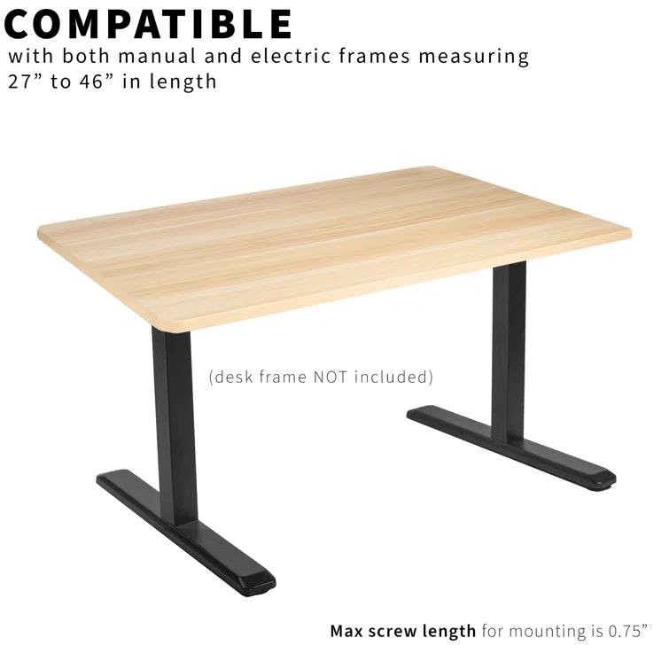 Universal Table Top for Sit to Stand Desk Frames