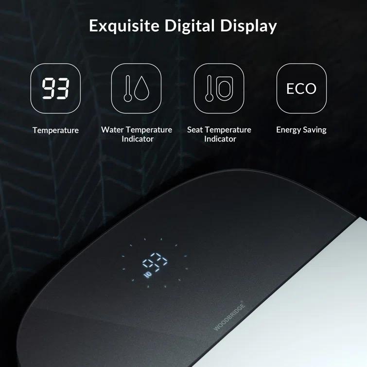 ADA Smart Bidet Toilet with Auto Open & Close, Foot Sensor,Clean Foam Dispenser&MaP Flushing 1000G