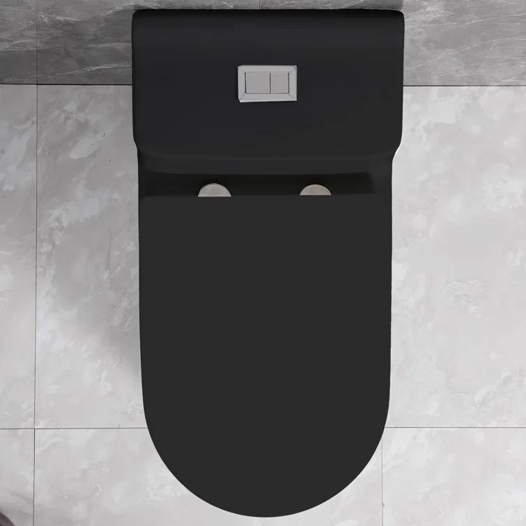 SouNor 1.6 Gallons GPF Elongated Chair Height Floor Mounted One-Piece Toilet (Seat Included)
