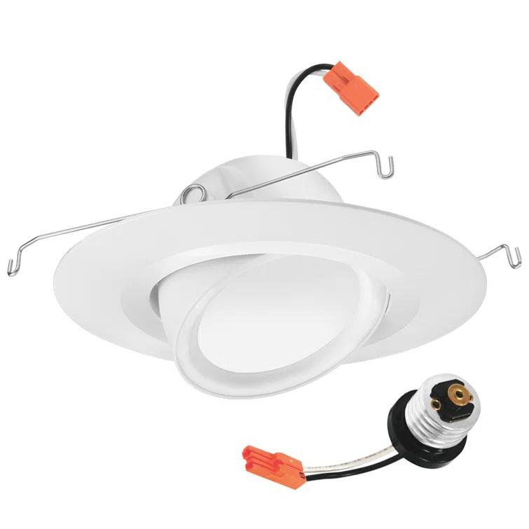 Juno RB56A SWW5 MW M6 6'' Selectable Color Temperature Dimmable IC Rated Standard Recessed Lighting Kit