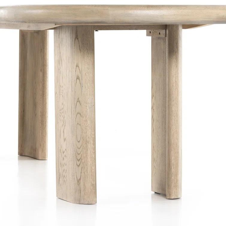 Jaylen Oval Extendable Light Brown Oak Dining Table