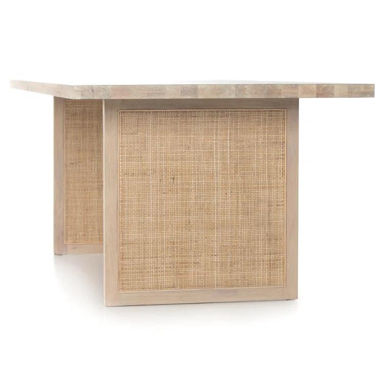 Yvette Woven Rectangle Dining Table (84")
