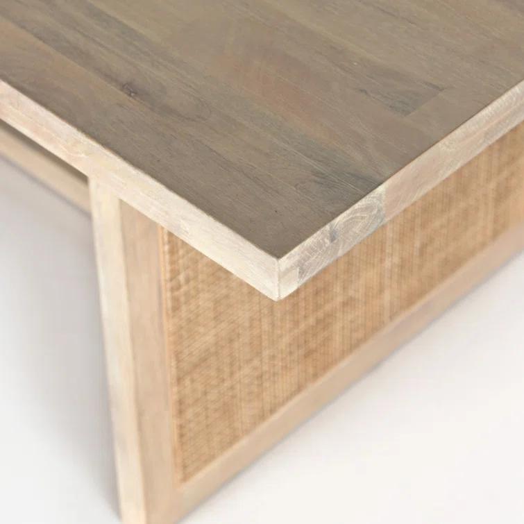 Yvette Woven Rectangle Dining Table (84")