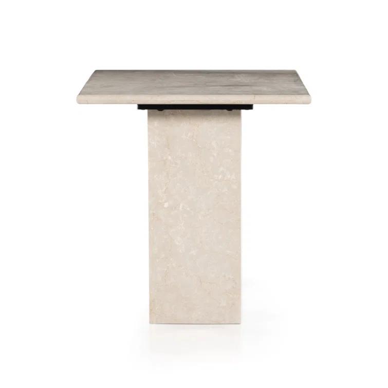 Leonel Desk - Cream Marble