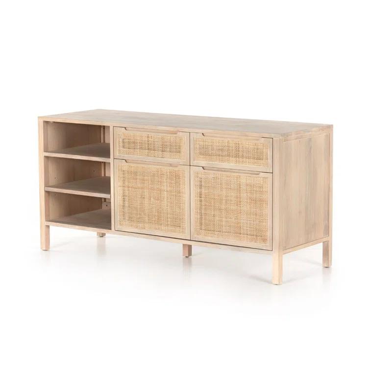 Dolores Cane Storage Cabinet (65")