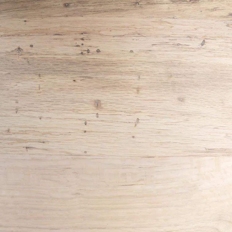 Modern Bleached Oak Veneer Rectangular Dining Table for Eight