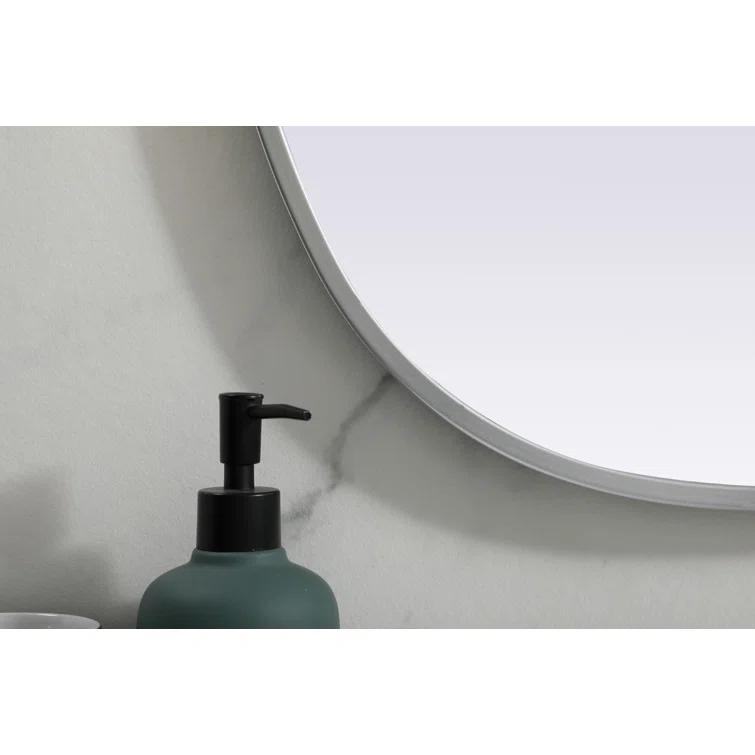 Sabine Metal Curved Oval Wall Mirror