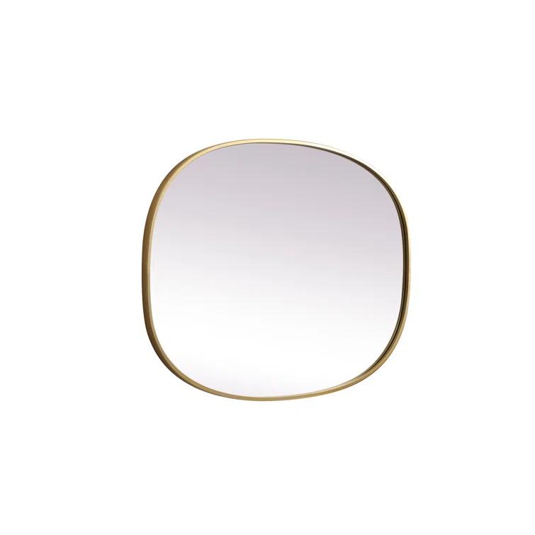 Sabine Metal Curved Oval Wall Mirror