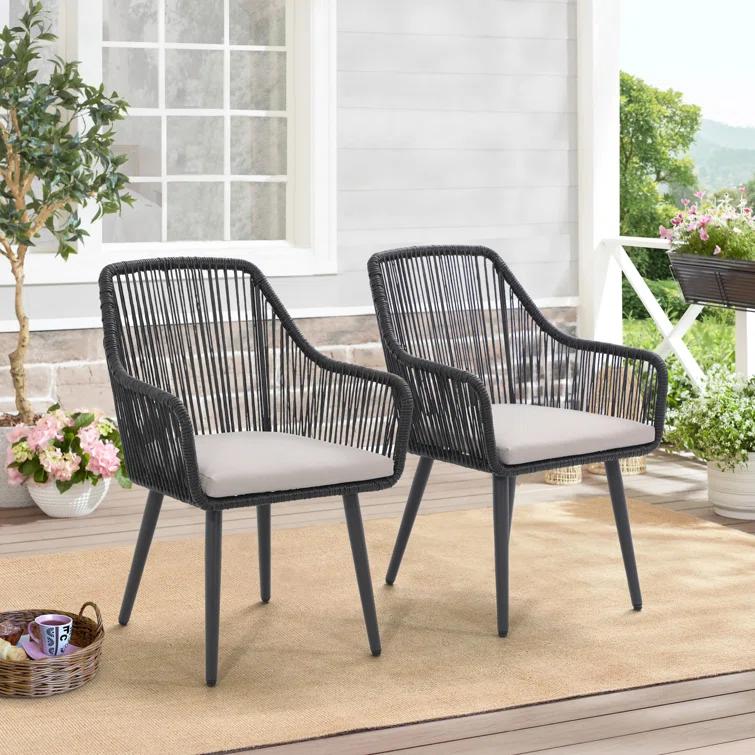 Cassil Outdoor Dining Armchair with Cushion