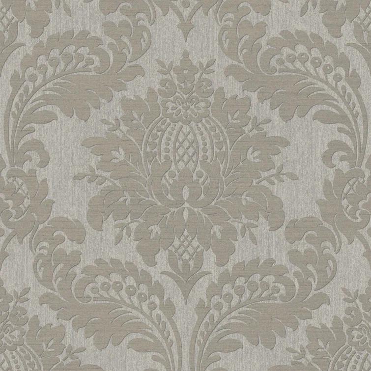 Archive Damask Taupe Wallpaper