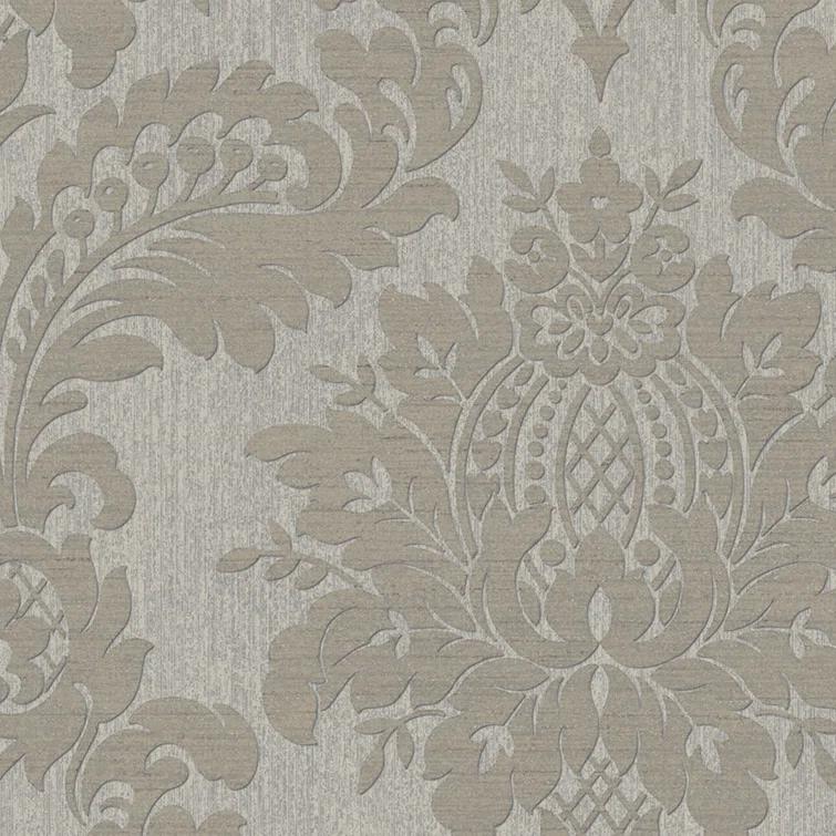 Archive Damask Taupe Wallpaper