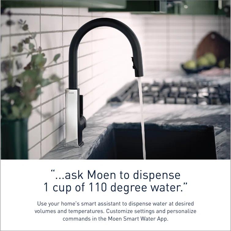 Moen STo Smart Touchless Single Handle Kitchen Faucet with Wave and Accessories S72308EVSRS