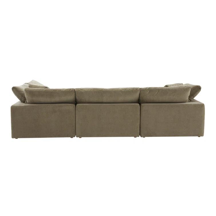 Desert Sage Performance Fabric Modular Sectional with Removable Cushions