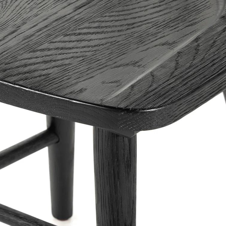 Black Oak Windsor Slat Back Side Chair