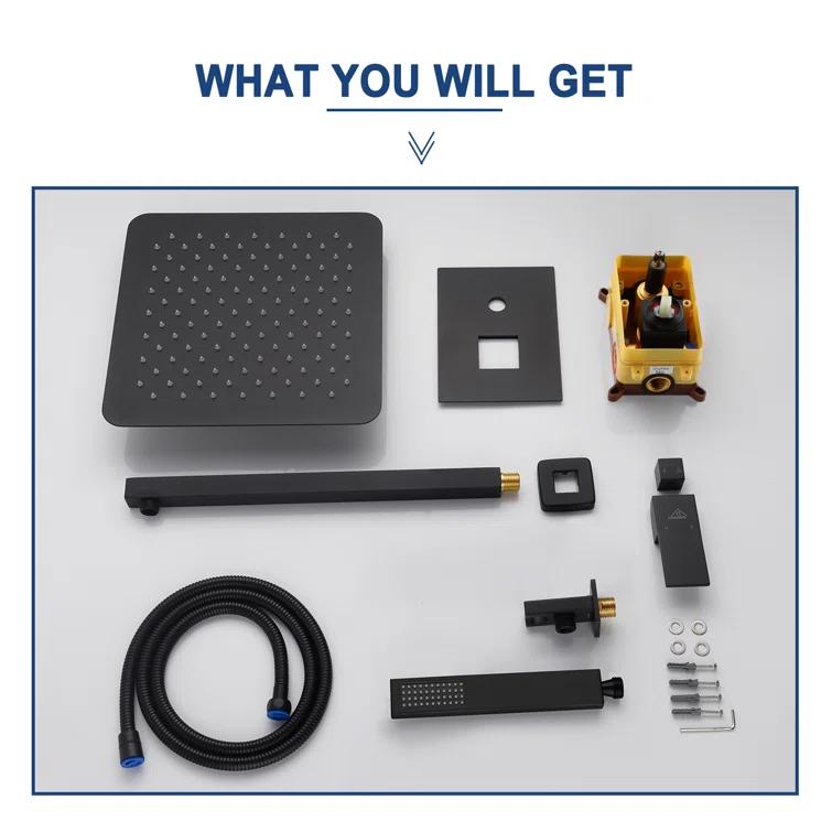 Pressure-Balanced (Temperature And Volume) All-In-One Kit with Rough in-Valve