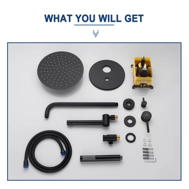 PureEssence Pressure-Balanced (Temperature And Volume) All-In-One Kit with Rough in-Valve