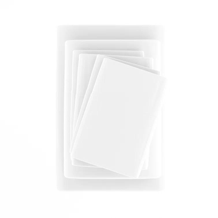 Simply Soft Brushed Microfiber Solid 6 Piece Sheet Set