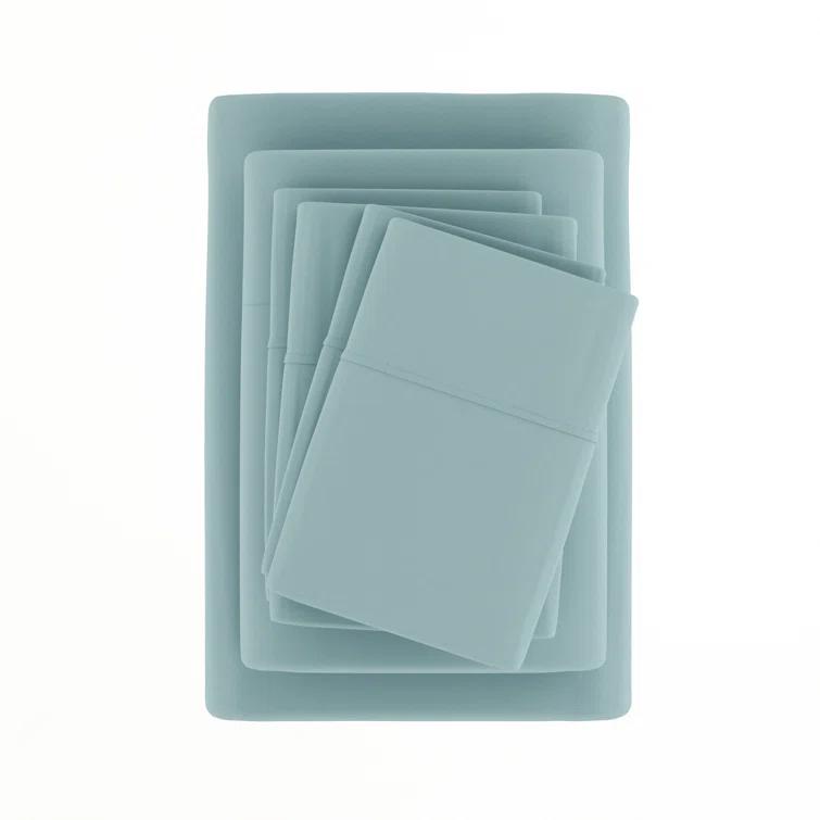 Simply Soft Brushed Microfiber Solid 6 Piece Sheet Set