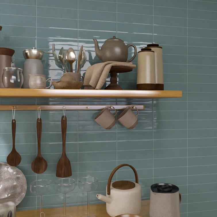 Supreme Tile Zarati 2.95 in. X 11.81 in. Polished Ceramic Subway Wall Tile