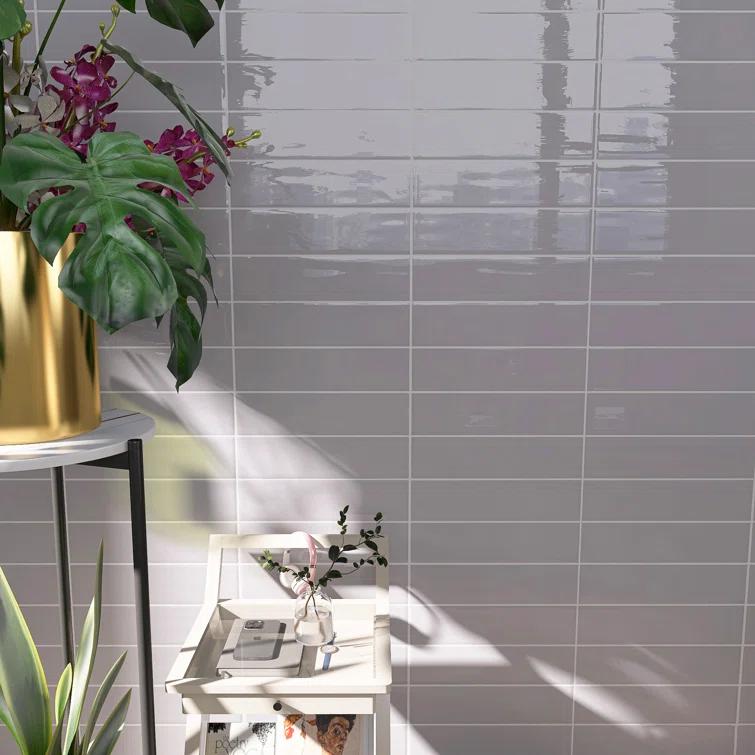 Supreme Tile Zarati 2.95 in. X 11.81 in. Polished Ceramic Subway Wall Tile