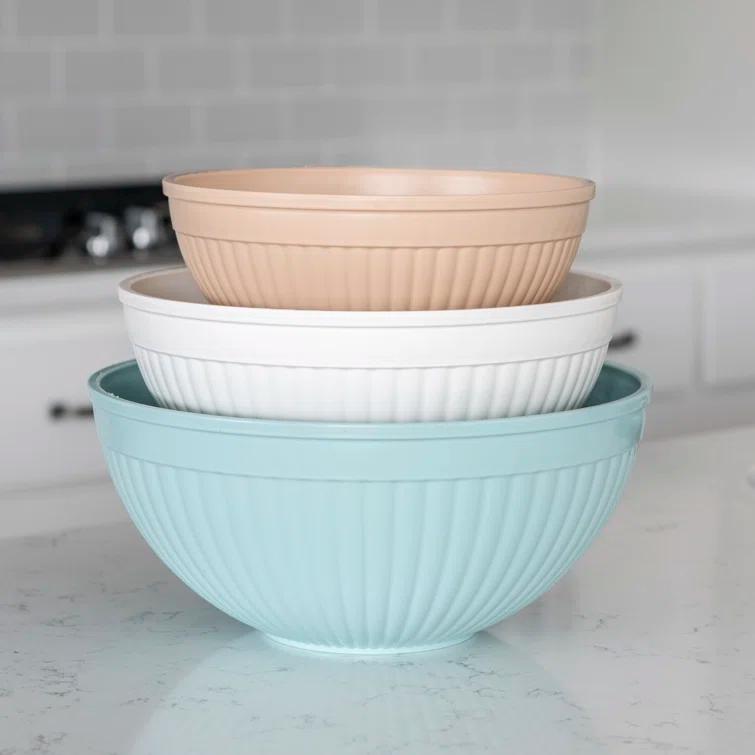 Nordic Ware 3-Piece Prep & Serve Mixing Bowl Set