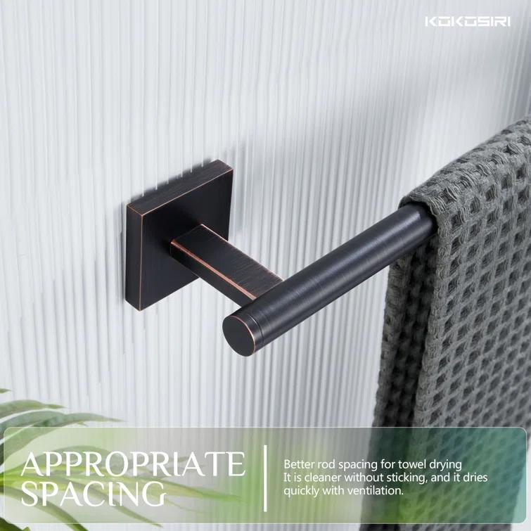 KOKOSIRI 24" Bathroom Towel Bar Wall Mounted B4005ORB-L24