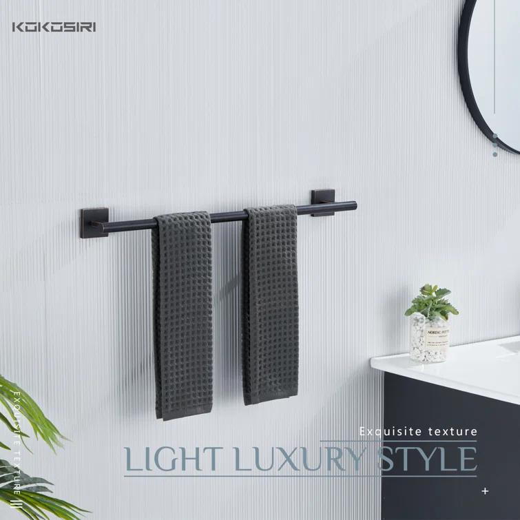 KOKOSIRI 24" Bathroom Towel Bar Wall Mounted B4005ORB-L24