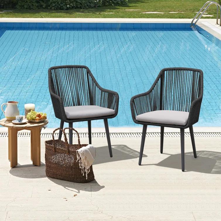 Cassil Outdoor Dining Armchair with Cushion