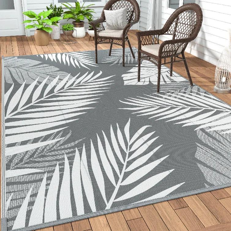 Lunceford Outdoor Rug for Patio Clearance, Waterproof Mat,Reversible Plastic Camping Rugs