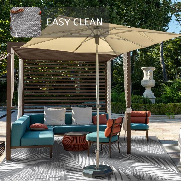 Lunceford Outdoor Rug for Patio Clearance, Waterproof Mat,Reversible Plastic Camping Rugs