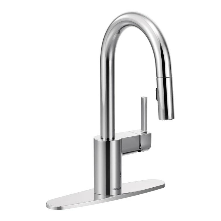 Moen Align One Handle Modern Kitchen Pulldown Faucet with Reflex and Power Clean Technology
