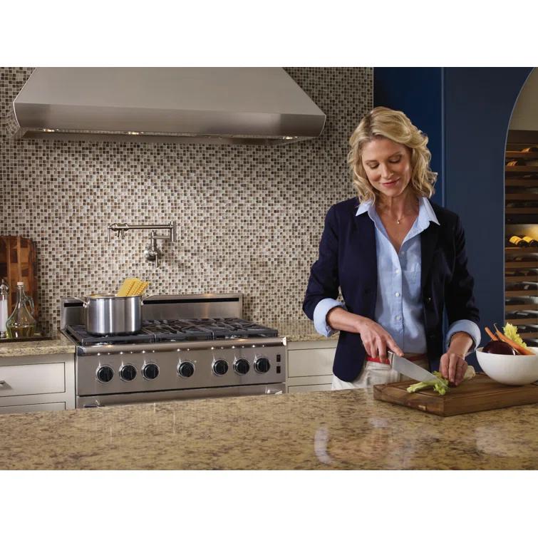 Moen Traditional Wall Mount Swing Arm Folding Pot Filler Kitchen Faucet