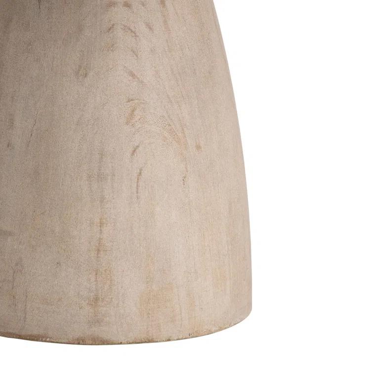 36" White Reclaimed Wood Round Dining Table
