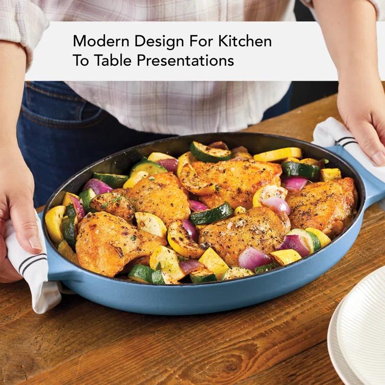 KitchenAid® KitchenAid Cast Iron Oval Au Gratin Roasting Pan Suitable - 2.5 Quart