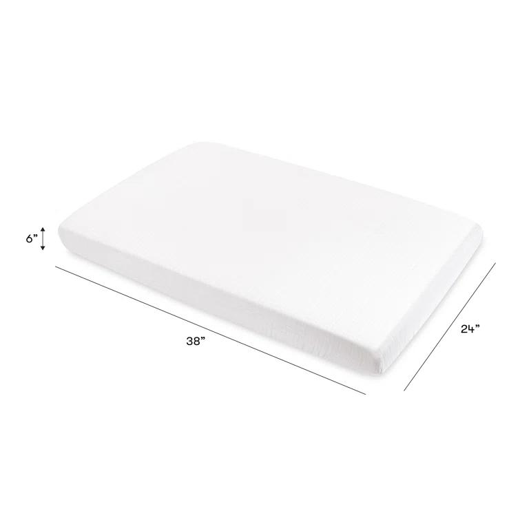 Plain White Muslin Mini Fitted Sheet