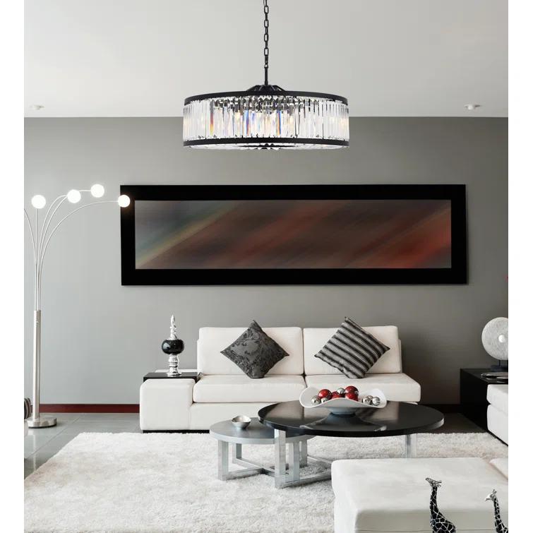 Dorinda 10 - Light Dimmable Drum Chandelier