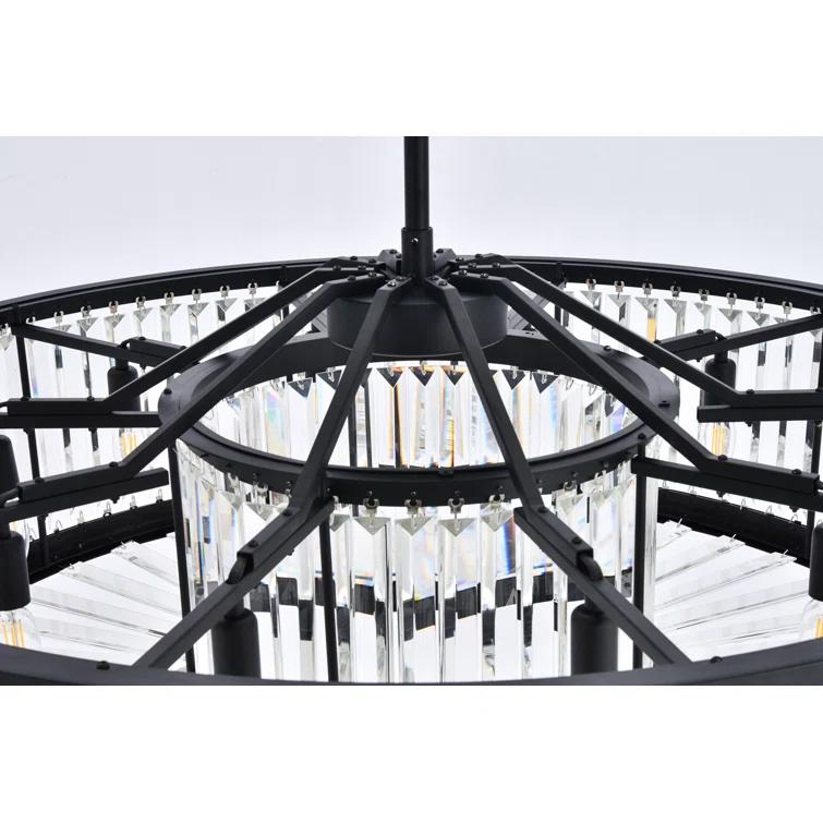 Dorinda 10 - Light Dimmable Drum Chandelier