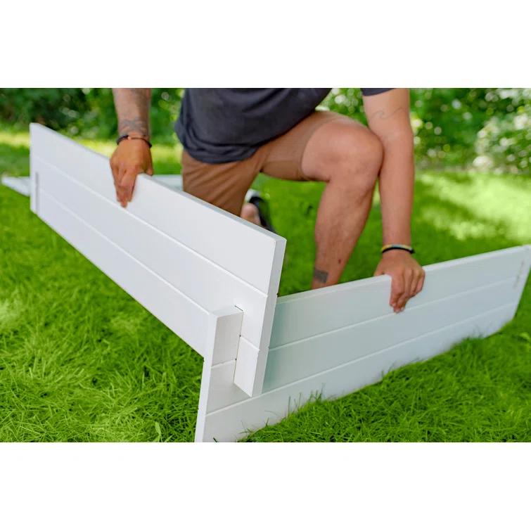 Vita Classic White Vinyl Raised Garden