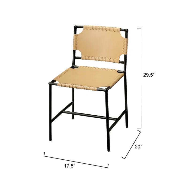 Asher Leather Upholstered Side Chair