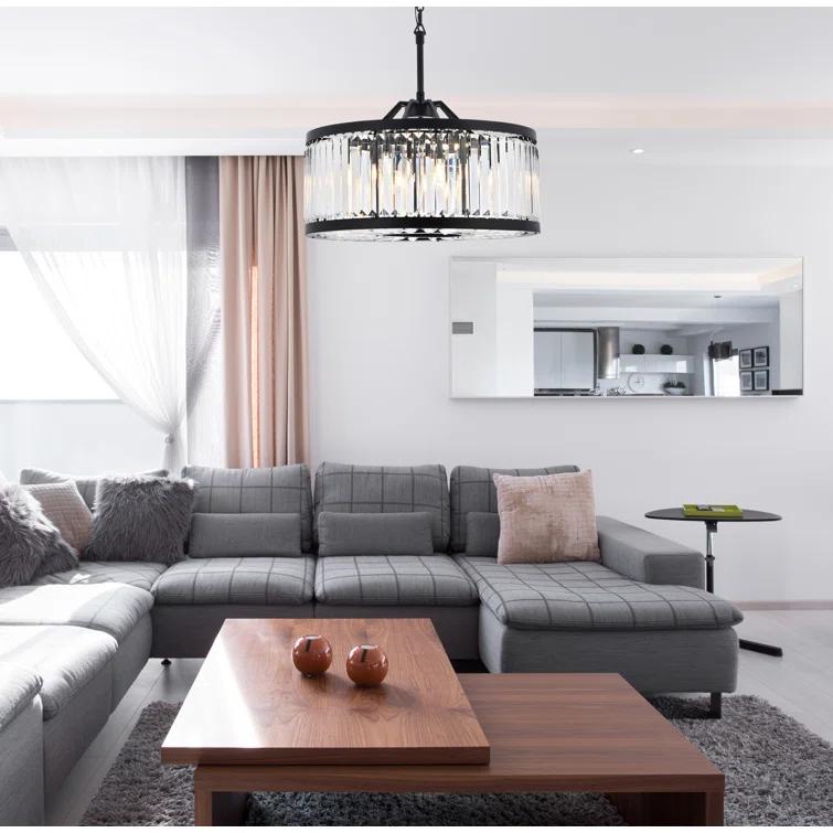 Everly Quinn Dorinda 8 - Light Dimmable Drum Chandelier