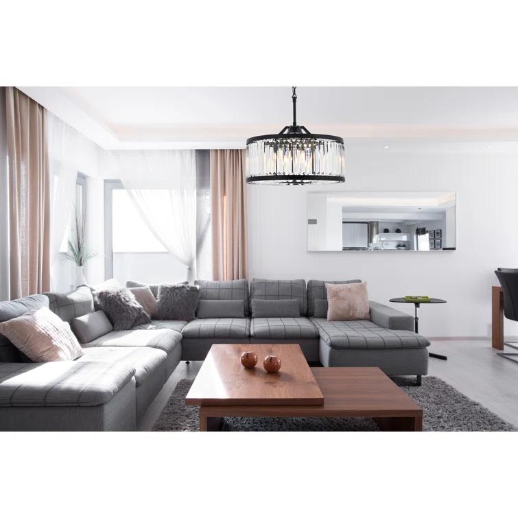 Everly Quinn Dorinda 8 - Light Dimmable Drum Chandelier